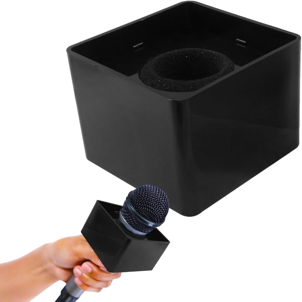 Cubo para Micrófono para Entrevistas y Presentaciones