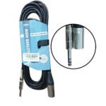 Cable XLR Balanceado Macho a Plug Mono 6.35mm de 6 Metros - MRS