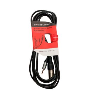 Cable XLR Macho a 3.5mm para Mezcladora laptop de 3 Metros