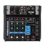 Consola Amplificadora de 4 Canales de 100W Teyun PA4