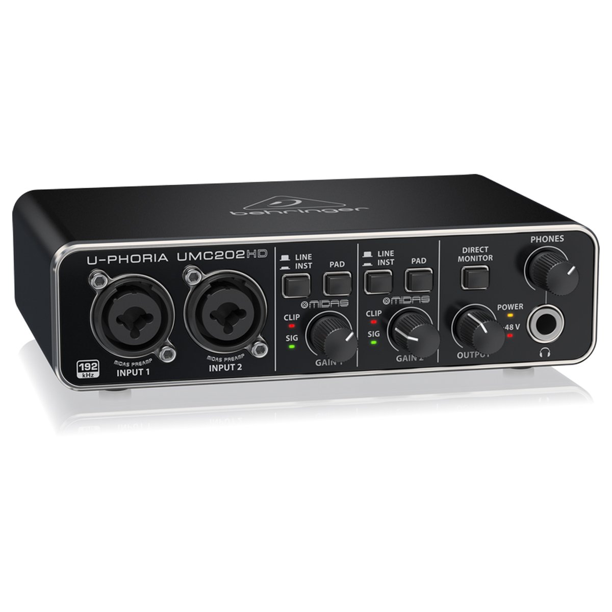 Interfaz de Audio USB Behringer U-PHORIA UMC202HD