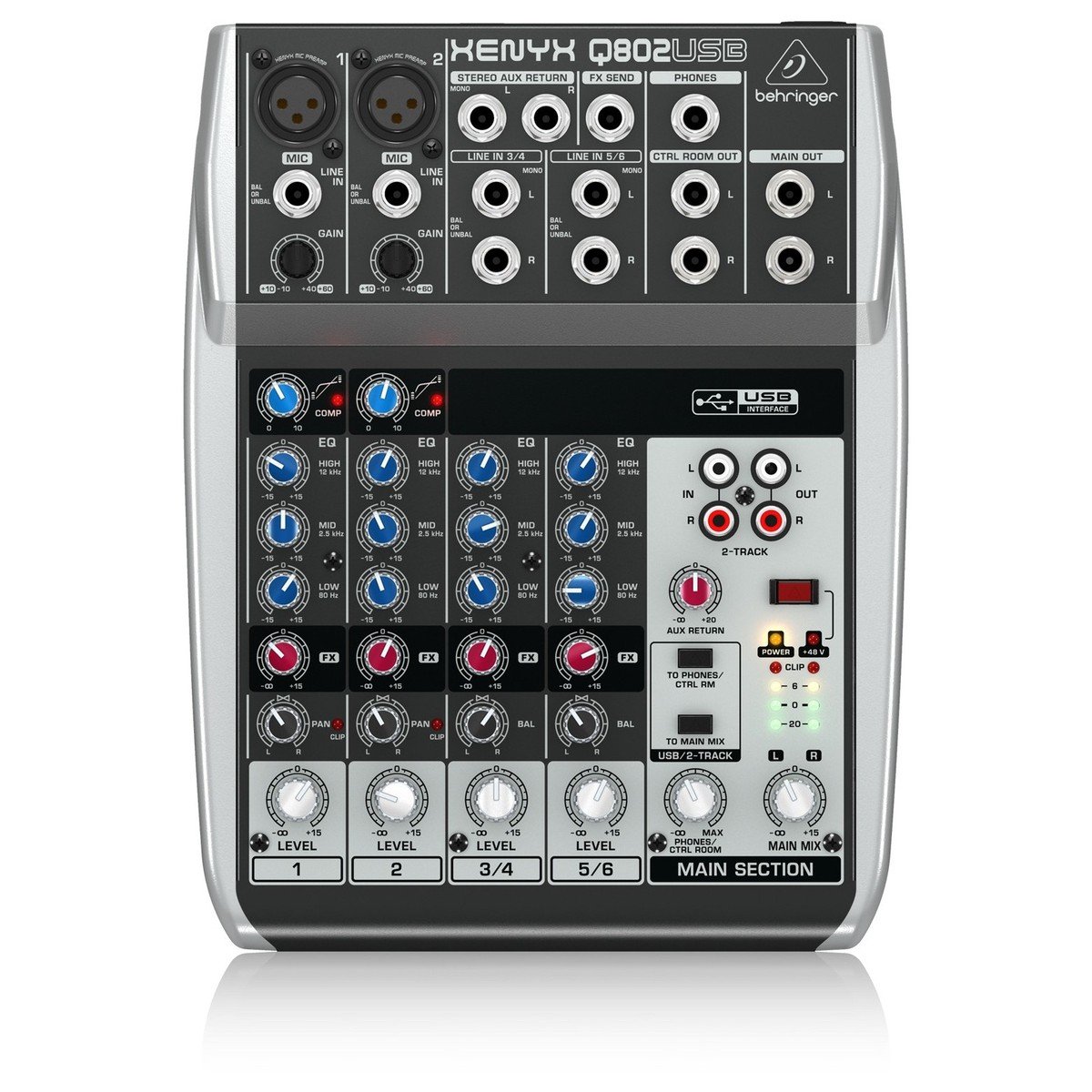 Mesa de Mezclas Behringer XENYX Q802USB