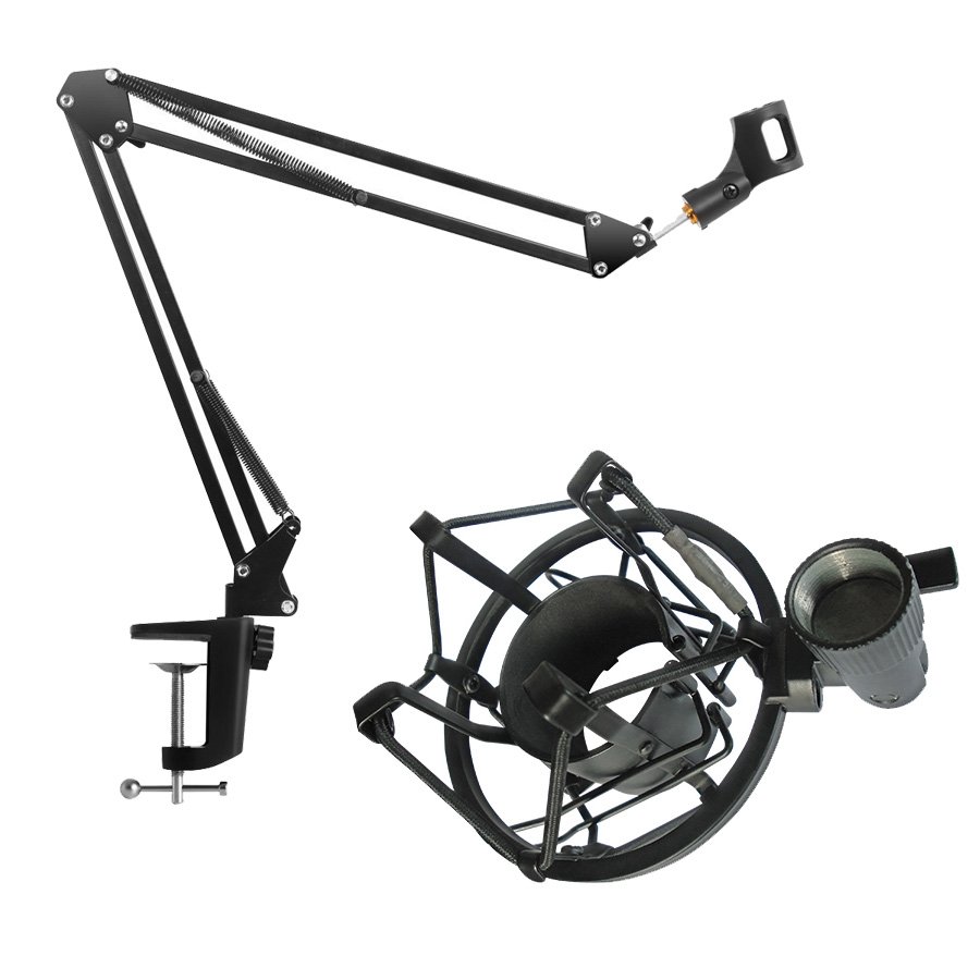 Kit de Accesorios para Micrófono de Estudio: Shockmount y Brazo