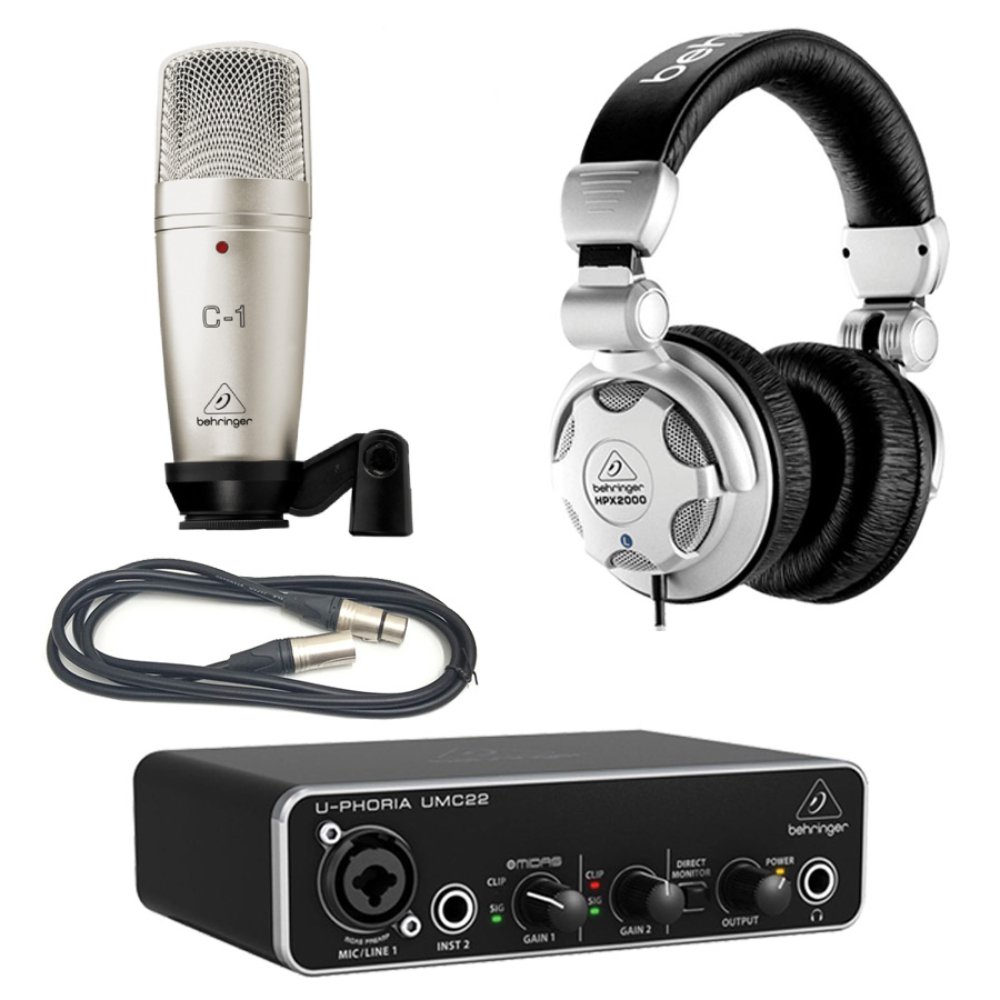 Kit Profesional de Estudio Behringer C-1 y Accesorios