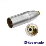 Adaptador de metal Plug Canon a Jack RCA Seetronic-MA3MRF