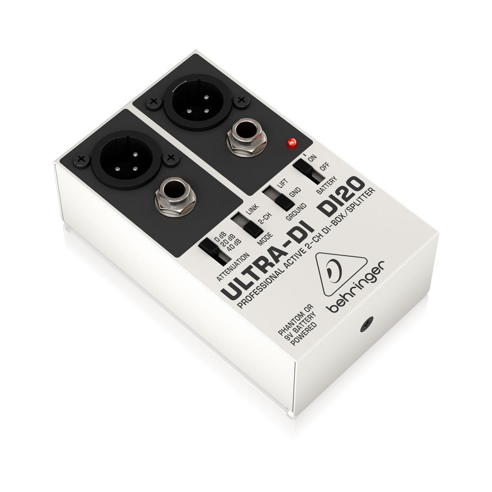 Behringer Ultra-DI DI20 Active 2-Channel DI-Box/Splitter - Imagen 3