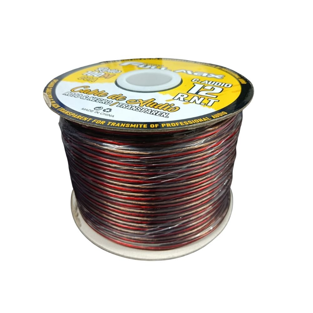Cable de Audio 2x12AWG 100m Full Max C-AUDIO-12