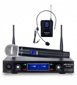 Micrófono Inalámbrico UHF Batblack BT-E168 Dual