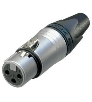 Neutrik NC3FXX Conector XLR Hembra 3 Pines Níquel
