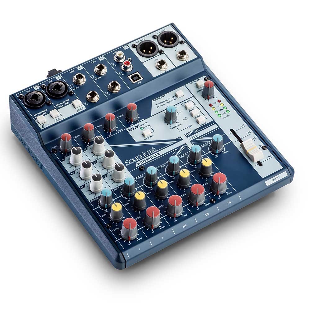 Soundcraft Notepad-8FX Mezclador USB 8 Canales