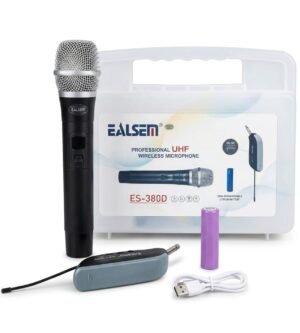 Ealsem ES-380D Micrófono Inalámbrico UHF de Mano