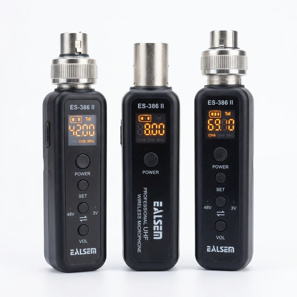 Ealsem ES-386II Adaptador Inalámbrico XLR Dual