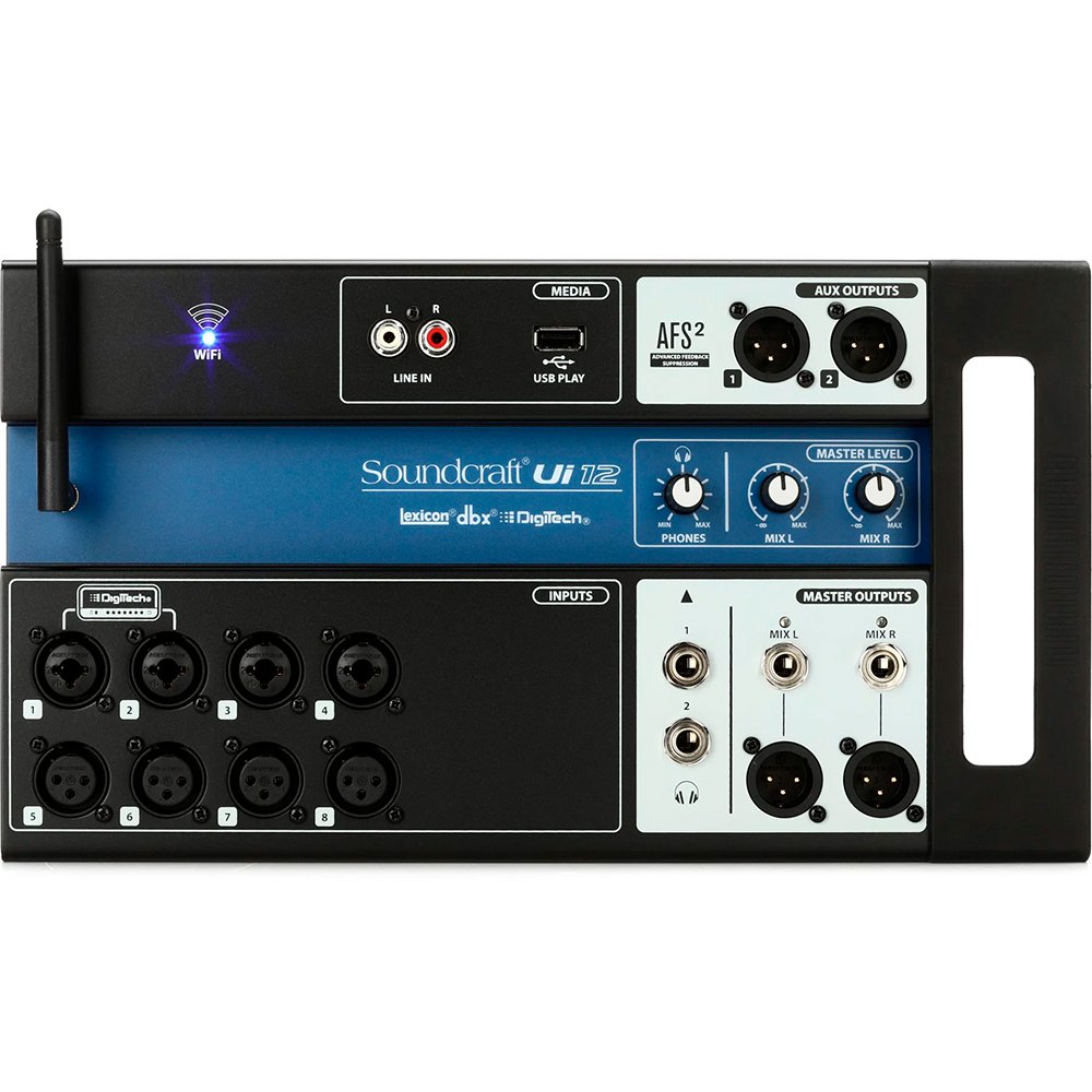 Soundcraft Ui12 – Mezclador digital Wi-Fi de 12 canales
